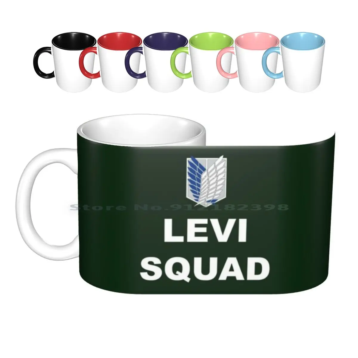 

Керамические кружки для отряда Levi, кофейные чашки, кружка для молока, чая, спецмероприятия, отряд Levi, Петра, елль, джинн, луоо, бозатый, Gunther