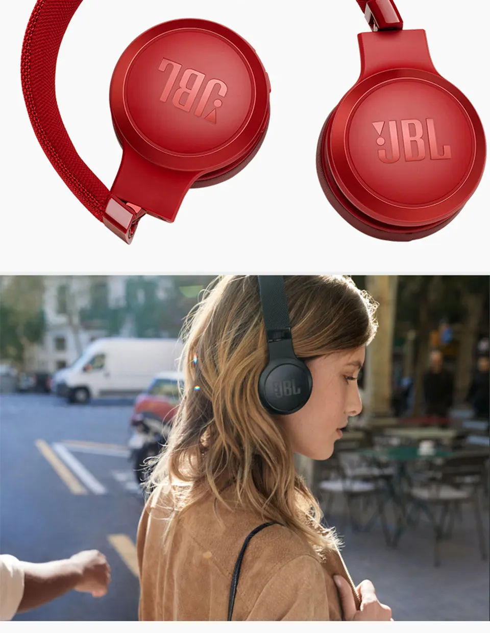 JBL Live 400BT Беспроводные Bluetooth умные наушники AI наушники голосовой помощник Спортивная гарнитура с микрофоном Многоточечное соединение