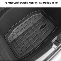 for tesla model 3 17 22 tpe durable mat rear cargo tray trunk rubber floor mat 1pc