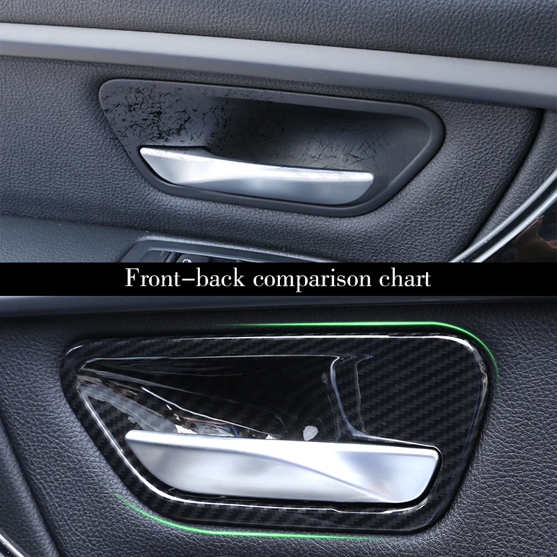 Для BMW 3 4 серии F30 F32 F35 2014 015 2016 2017 2018 шт. углеродное волокно ABS Хромированная