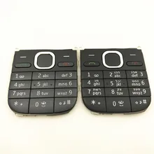 10Pcs/Lot For Nokia C2 C2-01 Mobile Phone Keypad Black/Gold English And Hebrew Keypad Repair parts