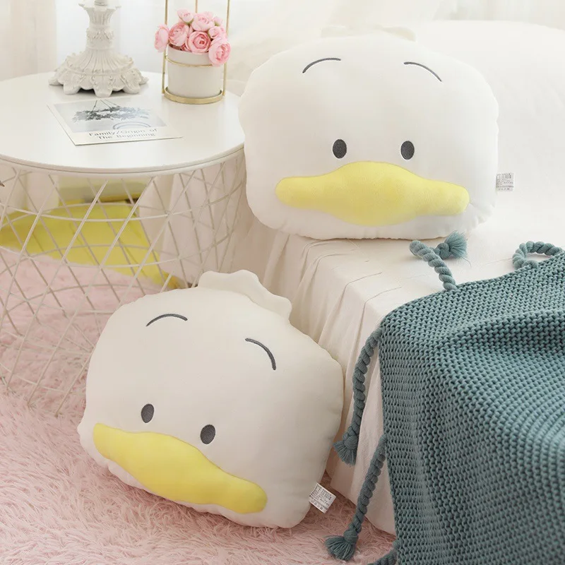 

White Chicken Plush Pillows Plushie Sofa Cushions Decorative for Bed Bay Window Living Room Home Decor Kids Kawaii Toys Gifts