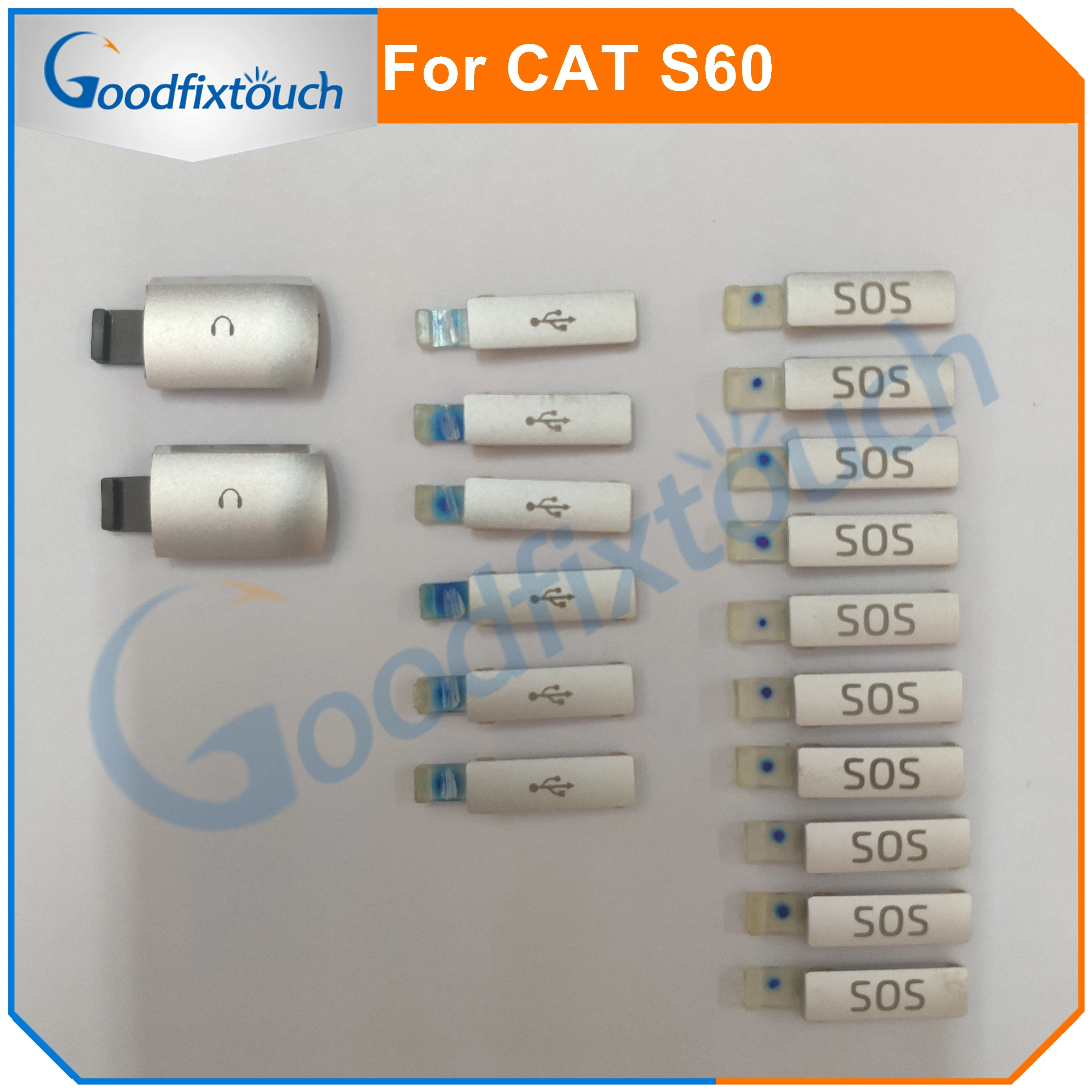 2 шт. чехол для CAT S60 с usb портом наушников отверстием SOS пылезащитный колпачок