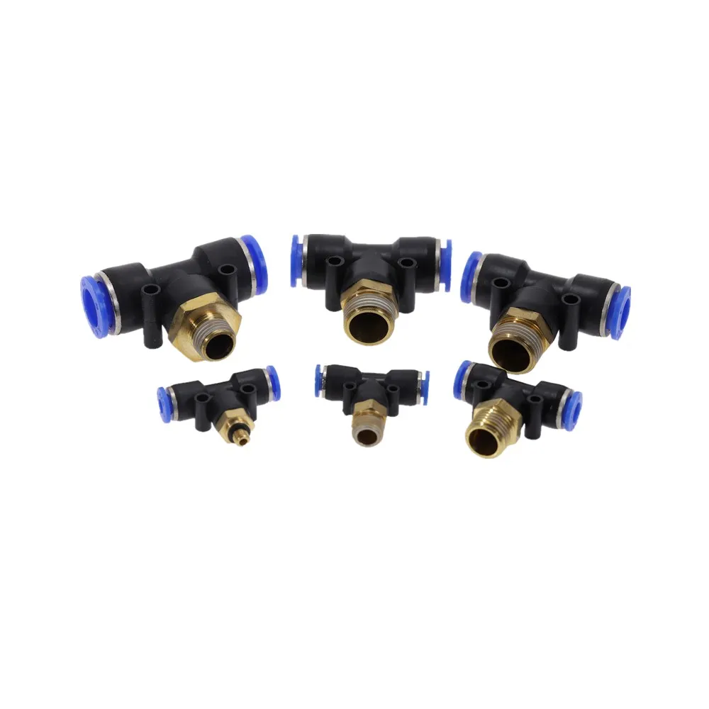 Пневматический фитинг воздушный соединитель t образной формы тройник PB 4 мм 6 8 10 12