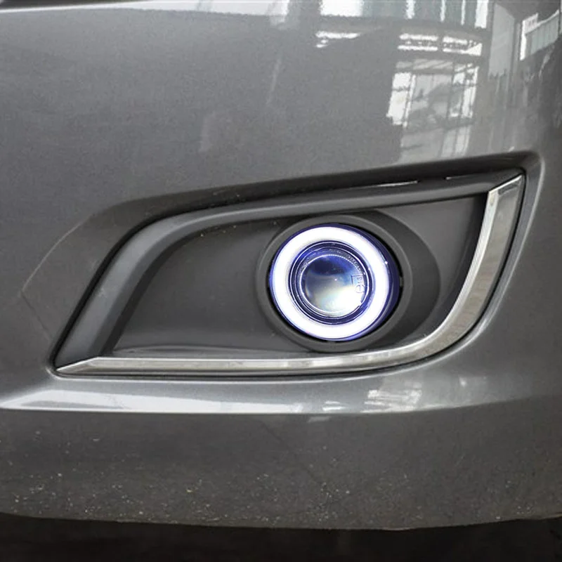 

Eosuns Cob Angel Eye Led Daytime Running Light Drl + Fog Light + Projector Lens + Fog Lamp Cover for Mazda Premacy 2009-13