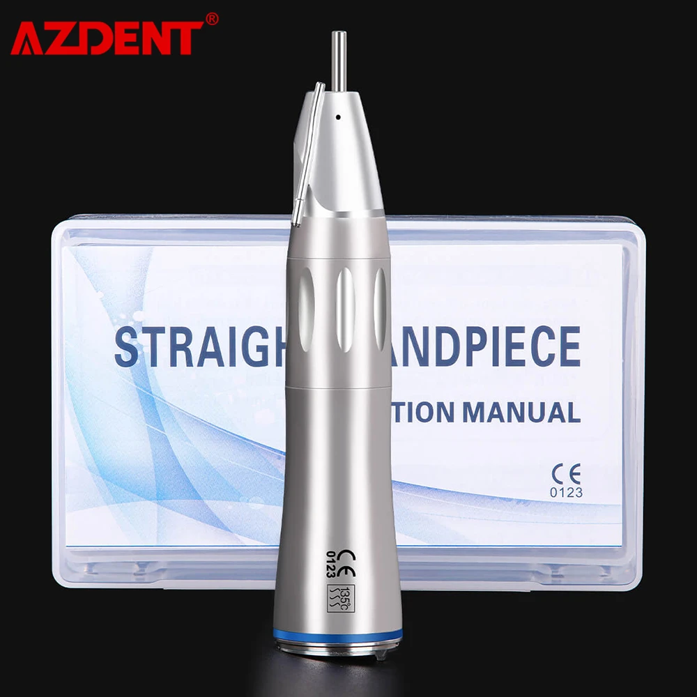 

Dental 1:1 Ratio LED Optic Fiber Straight Nose Cone Low Speed Handpiece External Water Spray Surgical Autoclavable