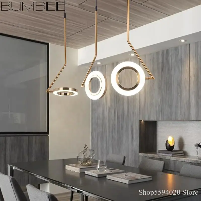 Скандинавские Алюминиевые кольца светодиодный подвесной светильник s офисная