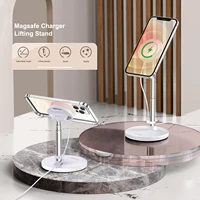 oatsbasf magnetic charger phone holder for iphone 12 13 pro max mini cell phone stand fast charging adjustable height bracket