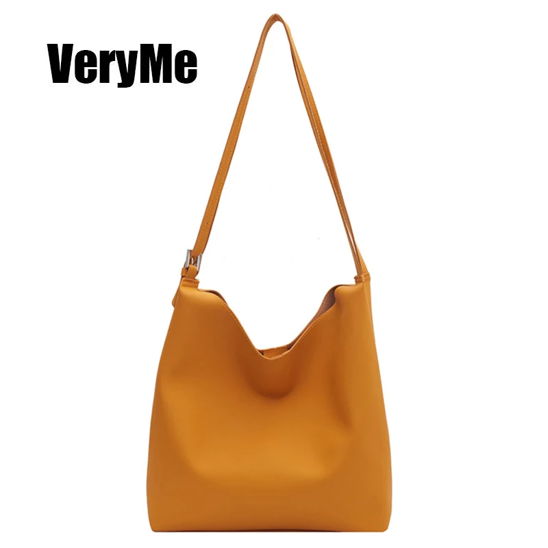 

VeryMe Large Capacity Hand Bags Women 2020 Shopping Shoulder Lady Bag Leather Casual Female Totes Handbags Soild Borse Da Donna