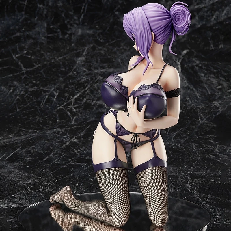 

Sexy Girl Anime Figure Takamiya Momoka Soft Rubber Figure Glasses Apron Can Take Off Model Figures Gifts for Otaku and Boyfriend