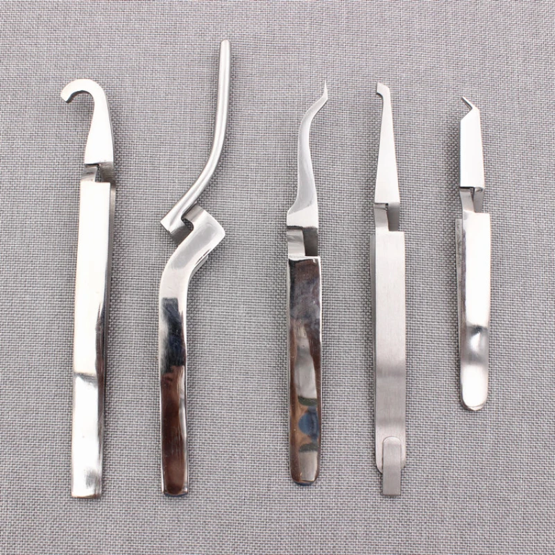 Dental Orthodontic Posterior Brackets Buccal Tube Lingual Buttons Bonding Tweezer Holder Placer Articulating Paper Tweezers