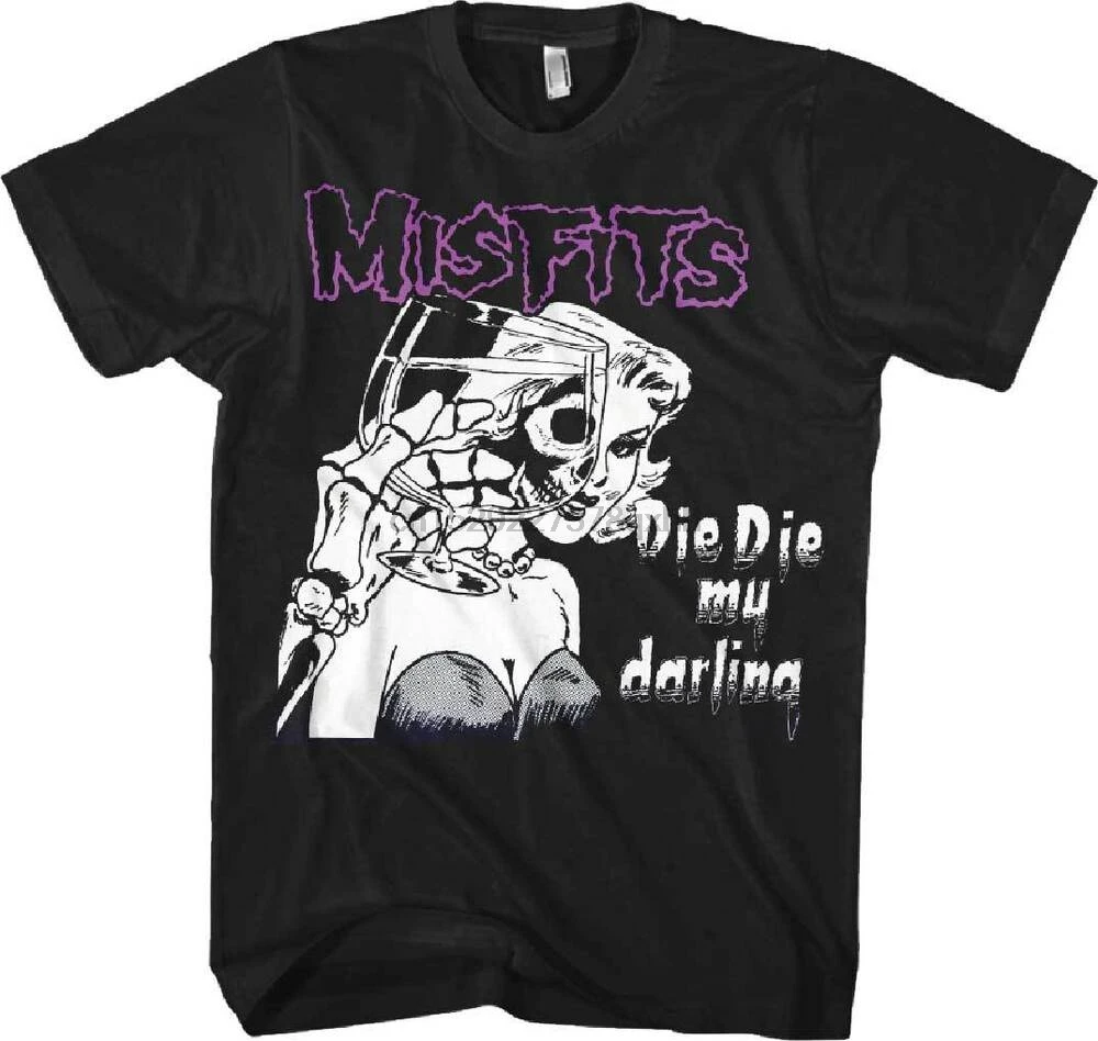 

New Misfits Band Die Die My Darling Punk Danzig Shirt (Sml-2Xl) Badhabitmerch