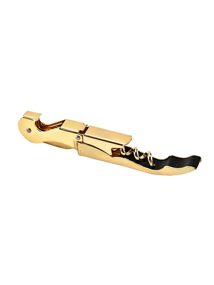 Gold Plated Corkscrew Double Hinge Waiters Wine Key / Bottle Opener | Дом и сад