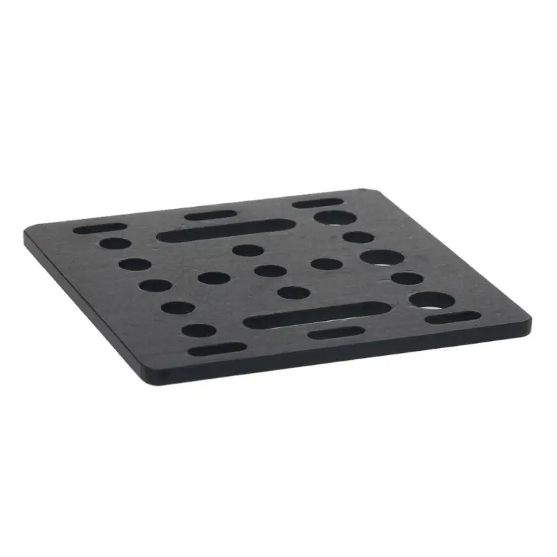 Часть 3D-принтера Openbuilds V-Slot подвижная плата 20 мм черный пескоструйный 65,5 мм x 65,5 мм x 3 мм без колеса U1JA