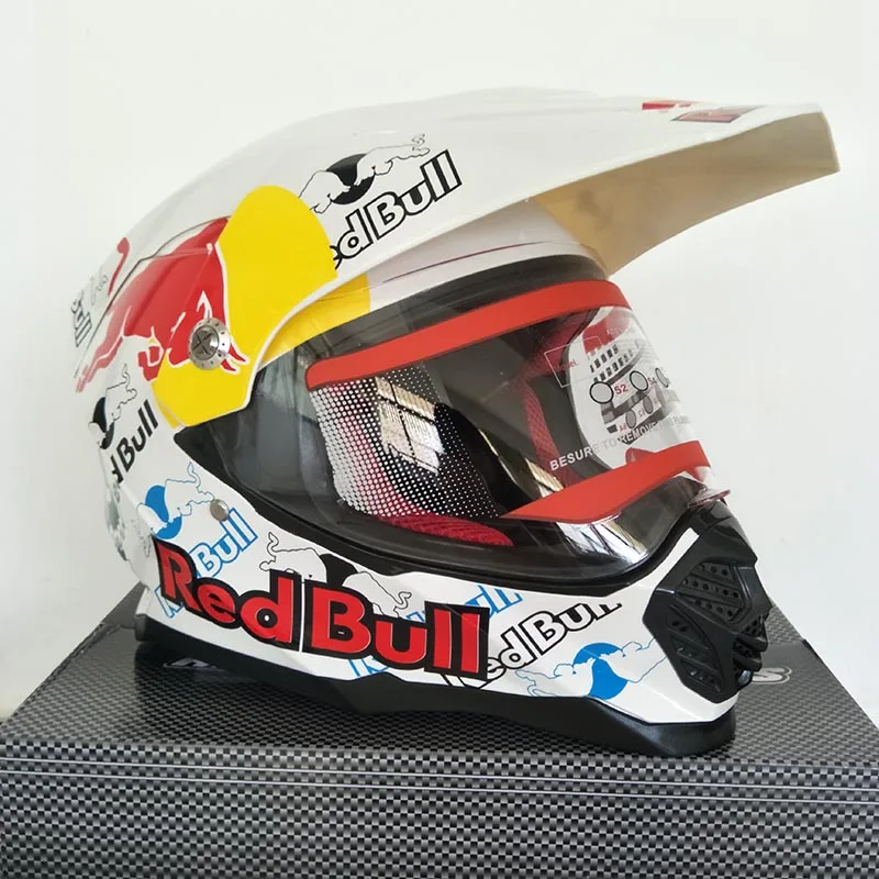 Мотоциклетный шлем закрытый для мотокросса женщин белый гонок|Шлемы| |