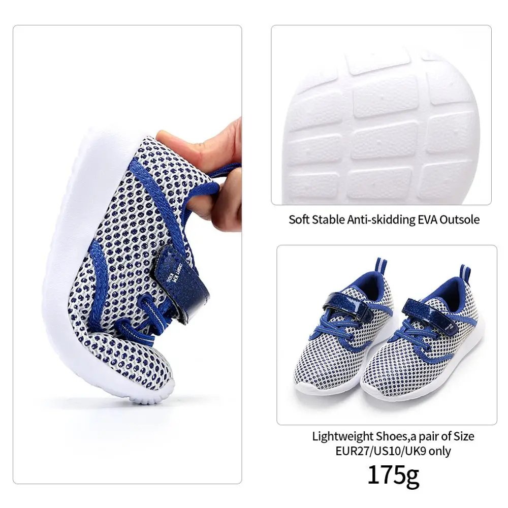 Восемь км для мальчиков и девочек малышей Легкая сетчатая ткань дышащие