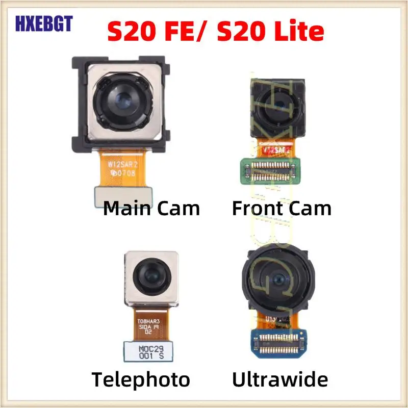 

Оригинал для Samsung Galaxy S20FE G780 G781 4G/5G Основная камера заднего вида + селфи фронтальная Фронтальная камера модуль S20 Lite Запчасти