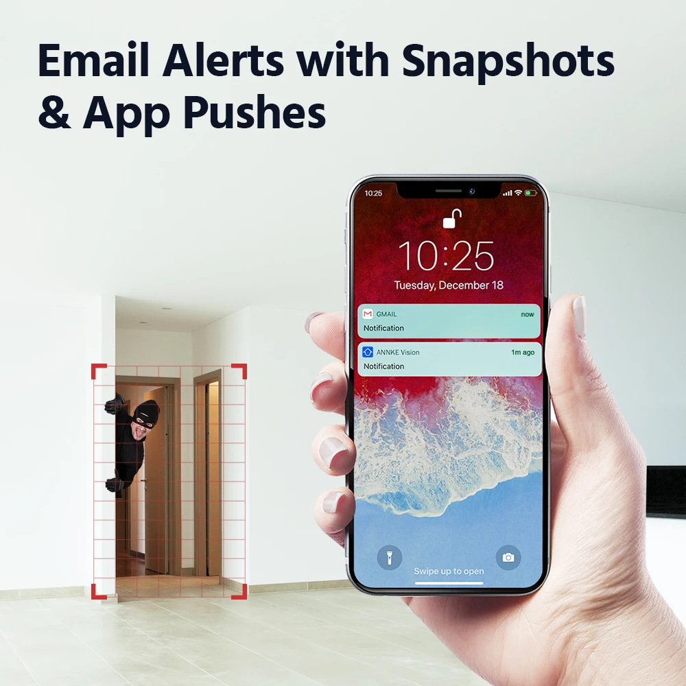 Дешево Система видеонаблюдения ANNKE 4K Ultra HD, 8 каналов, 8 Мп, H.265, видеорегистратор с 4 уличными камерами 8 Мп, защита от атмосферных воздействий