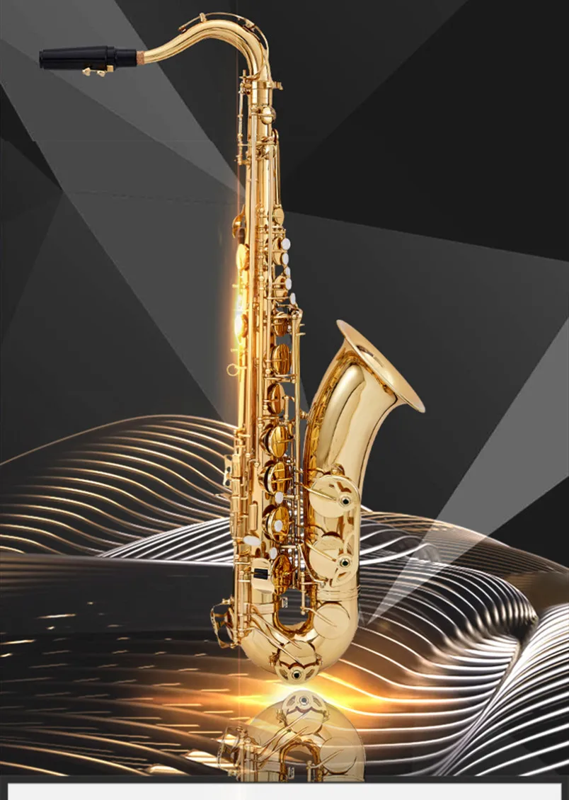 Японский тенор 875EX плоский B саксофон золотой лак Саксофон падающий E Sax