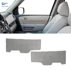 Для Honda Pilot 2009 2010 2011 2012 2013 2014 2015 2 шт. серая Автомобильная кожаная передняя дверь подлокотник панель наклейка отделка