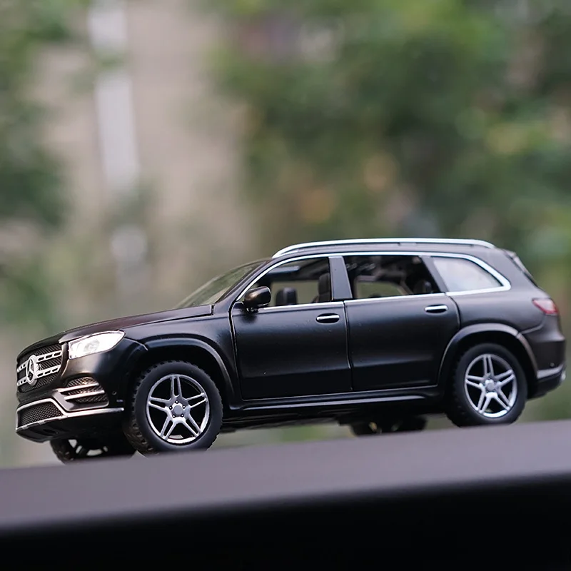 

1/32 Benc GLS580 Alloy Car Model Simulation Off-road Vehicle Collections Children's Toy Pull Back Sound and Light Kids Gifts