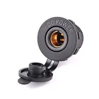 DC 12V 24V зажигалка зарядка в  прикуриватель в авто зажигалки зажигалка usb розетка для автомобильного прикуривателя евровилка Питание адаптер с Стандартный гайка заслуживают крышка Панель крепление