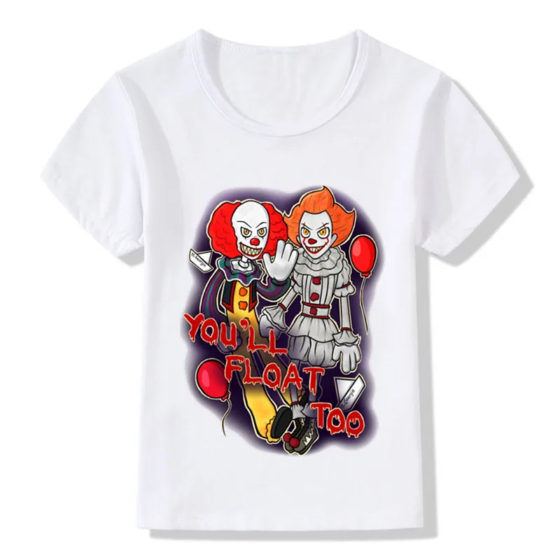Забавная детская футболка Pennywise с принтом фильма оно проигравшие Детские