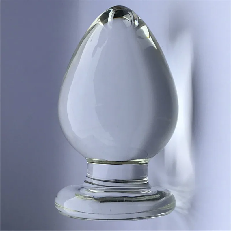 60 мм большая Хрустальная Анальная пробка стеклянный фаллоимитатор