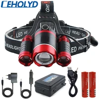 cycling outdoor fishing light ceholyd 15000lm led headlight use 218650 battery led headlight headlight flashlight flashlight