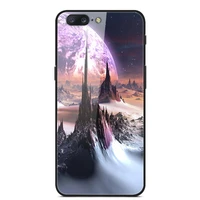 glass case for oneplus 5 phone case phone shell phone cover back bumper star sky pattern