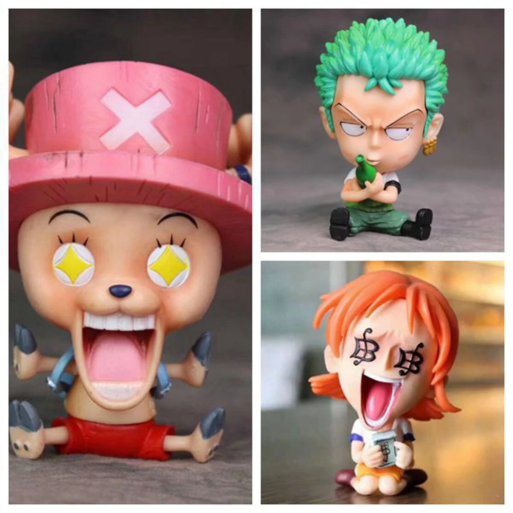 Аниме фигурки ророноа Зоро Тони Чоппер Usopp Фрэнки Брук Nami для детей игрушки