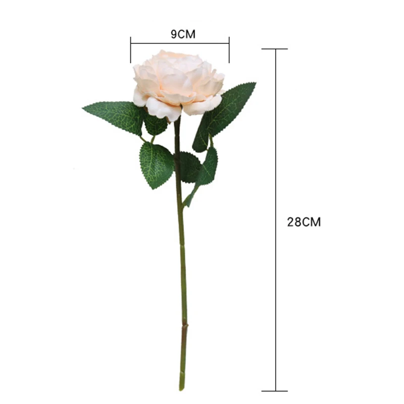 1 шт. имитация пиона Западная роза искусственный пластик Шелковый цветок Свадебная вечеринка Свадебный букет украшение для дома настенные украшения, цветок