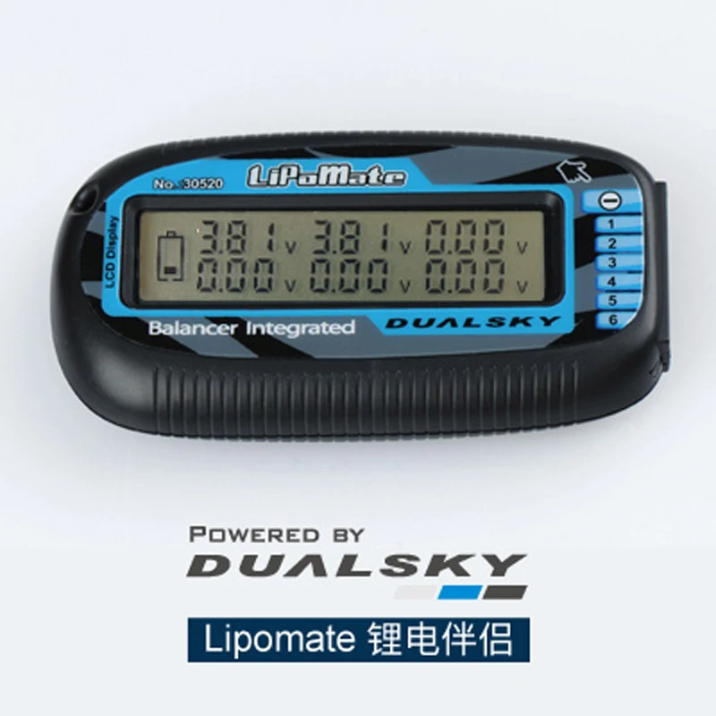 

Dualsky 6 Cell Voltage Meter Balancer LCD Display Battery Accessorries
