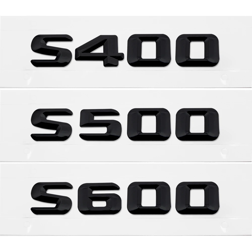 

For Mercedes Benz S Class S400 S500 S600 220SE W111 W116 W126 W140 W220 W221 Car Rear Trunk Letters Emblem Badge Logo Styling