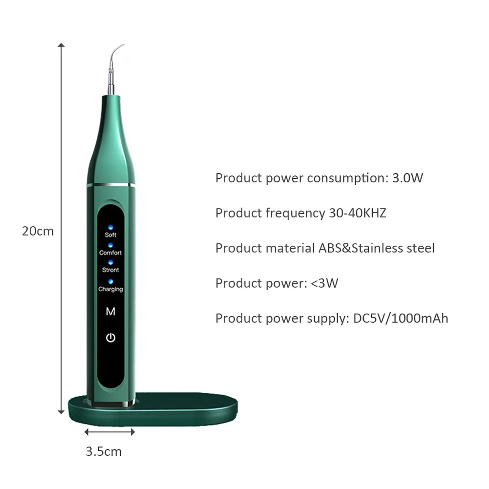 

Electric Ultrasonic Sonic Dental Scaler Tooth Calculus Remover Cleaner Tooth Stains Tartar Tool Whiten Teeth Tartar Remover