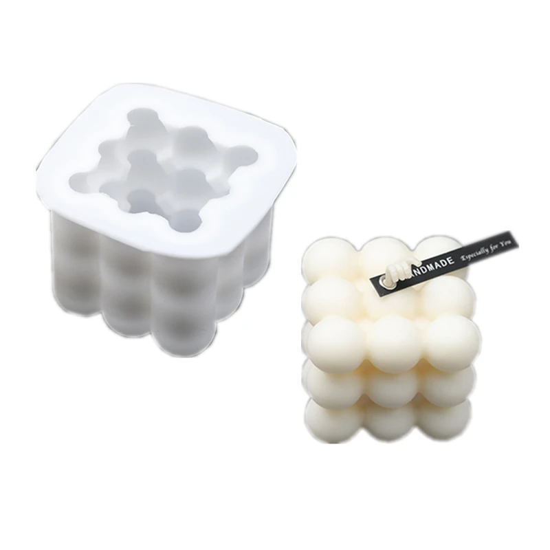 

1pc Aromatherapy Candle Mold Single cavity Cube Mold Food Grade Silicone Mold Home Decoration DIY Tools