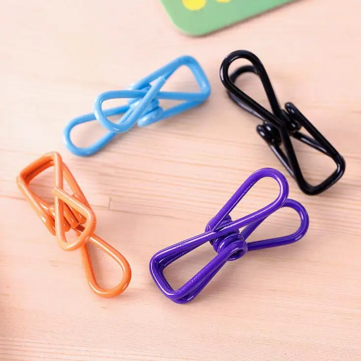 10 толстых цветных металлических зажимов из нержавеющей стали простыня