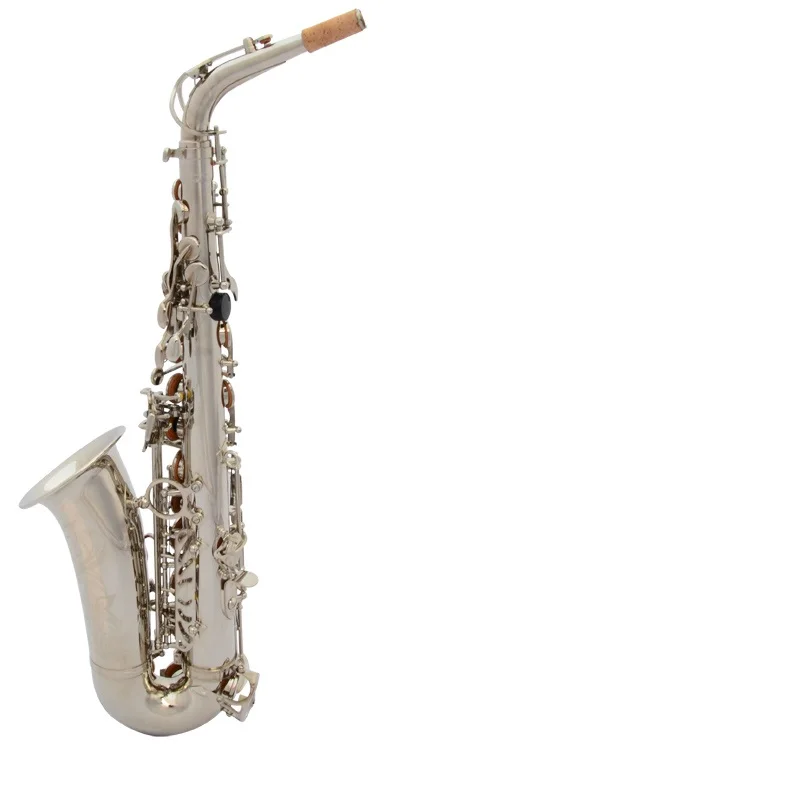 Профессиональный альт-саксофон YEBL Классическая модель покрытие никелем плоский