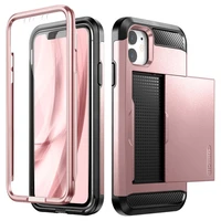 luxury full protect case for iphone 11 xr cover with front film shockproof wallet credit card holder for iphone xr 11 case cover