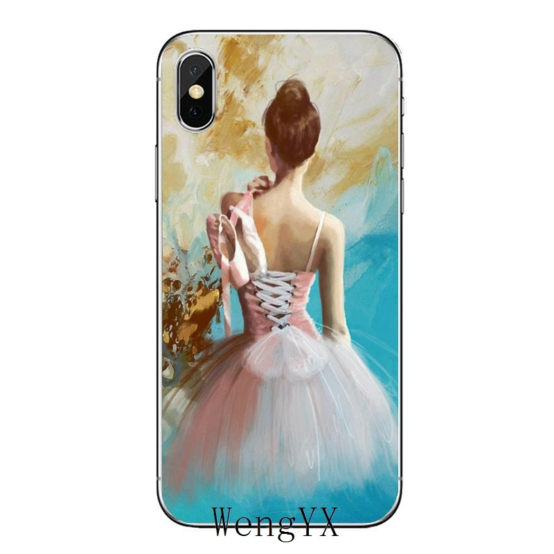 Балетные туфли для девочек мягкий чехол телефона Samsung Galaxy A71 A70 A60 A51 A50 A41 A40 A31 A30 A20E