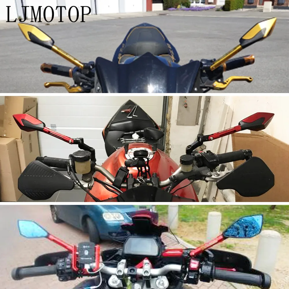Мотоциклетные зеркала для yamaha xt 600 mt10 mt 09 трассировщик suzuki drz/ltz 400 CNC мотоциклетные