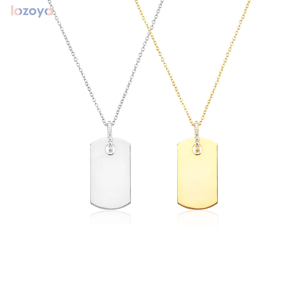 

Цепочка Lozoya из серебра 925 пробы с кулоном в виде квадрата