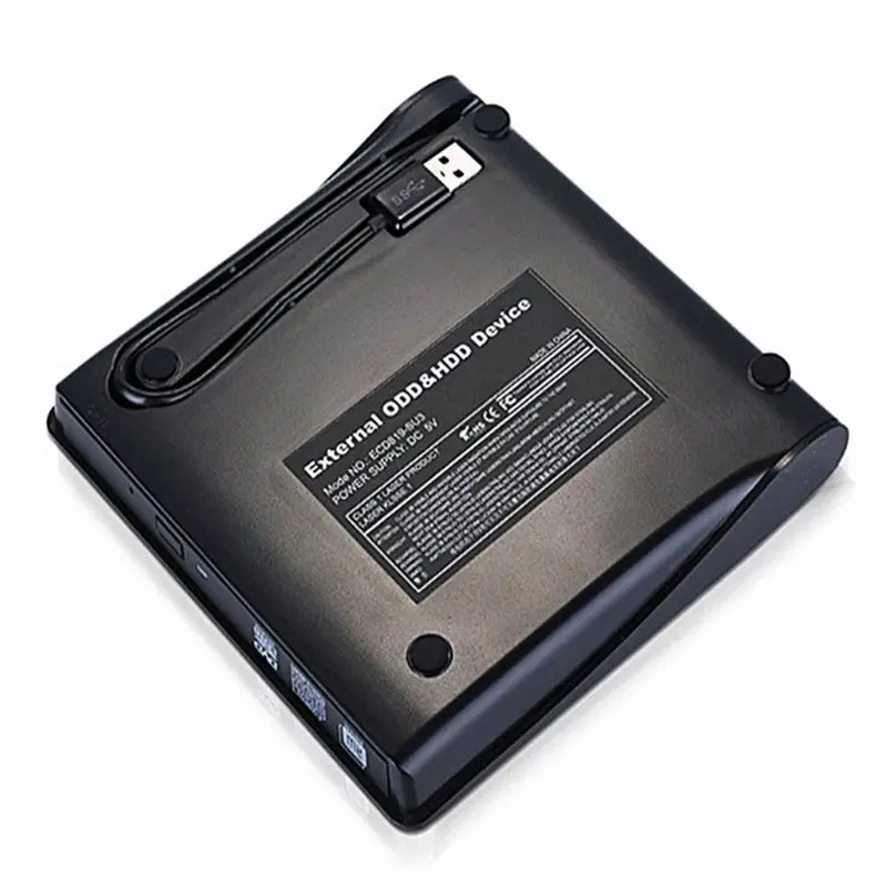 Тонкий внешний USB 3,0 DVD RW Писатель Привод внешняя горелка ридер плеер Оптические приводы для ПК ноутбука
