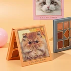 9 цветов гладкие тени для век стойкие жемчужные матовые блестящие тени для век Красивые милые кошачьи тени палитра для макияжа глаз TSLM1