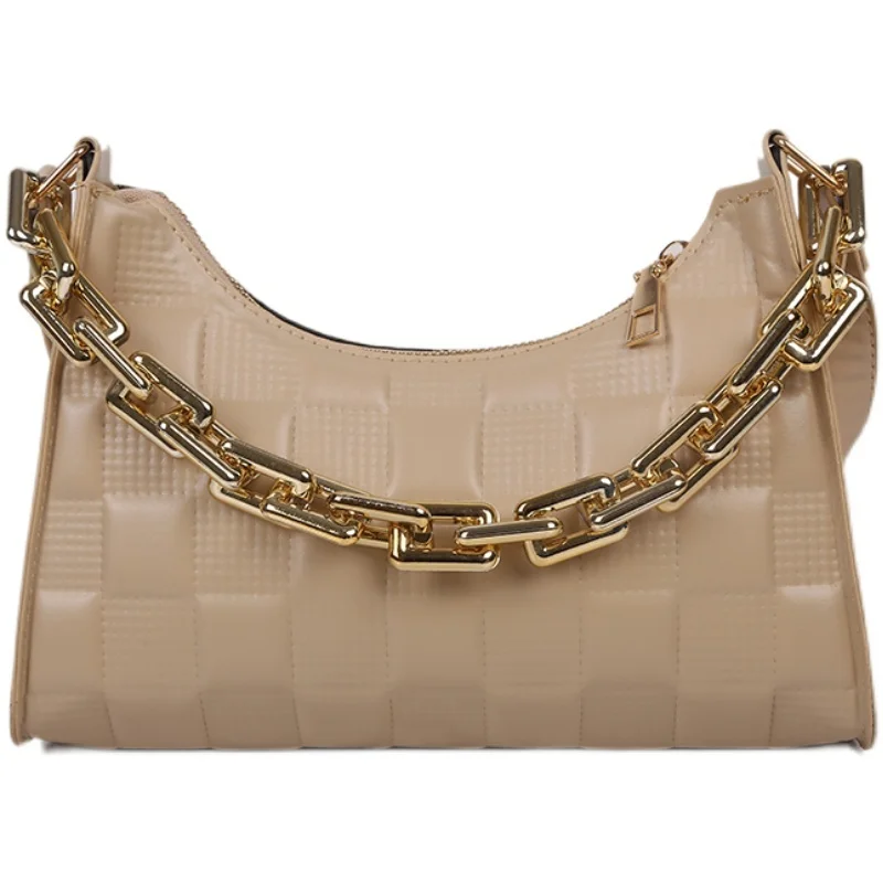 

Niche design indentation chain armpit bag female 2021 summer and autumn versatile personalized single shoulder bag foreign style
