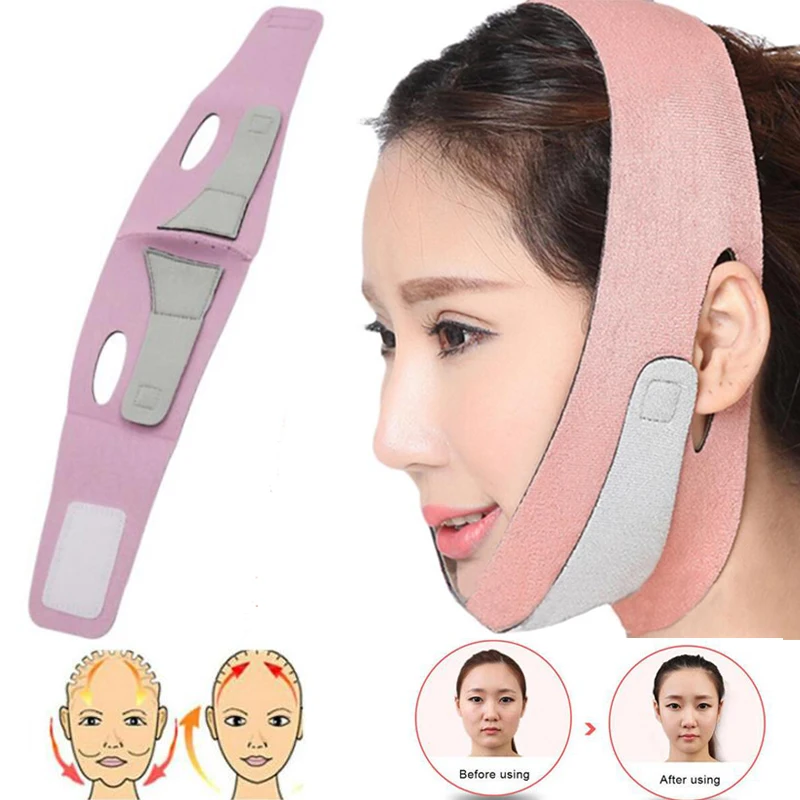 Пояс для подтяжки лица тонкая маска тонкий массажер похудения двойной