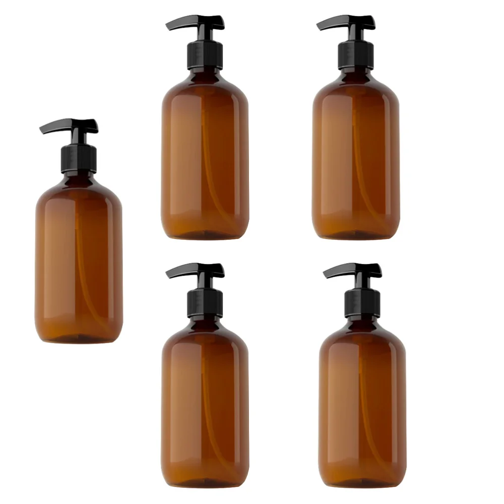 

5Pcs 500ml Useful Sub Packaging Bottle Cosmetic Dispensers Lotion Press Bottles