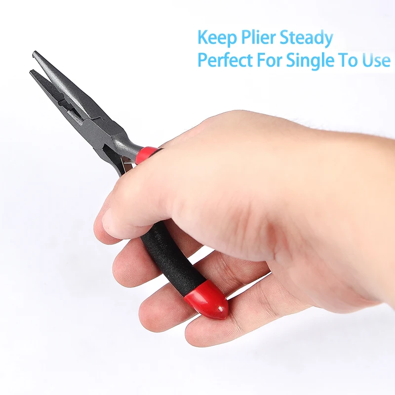 Crazy Shark 5''Mini Fishing pliers High Carbon Steel Split Ring Cutter Line/Wire Scissors Hook Remover Fishing Tools Tackles