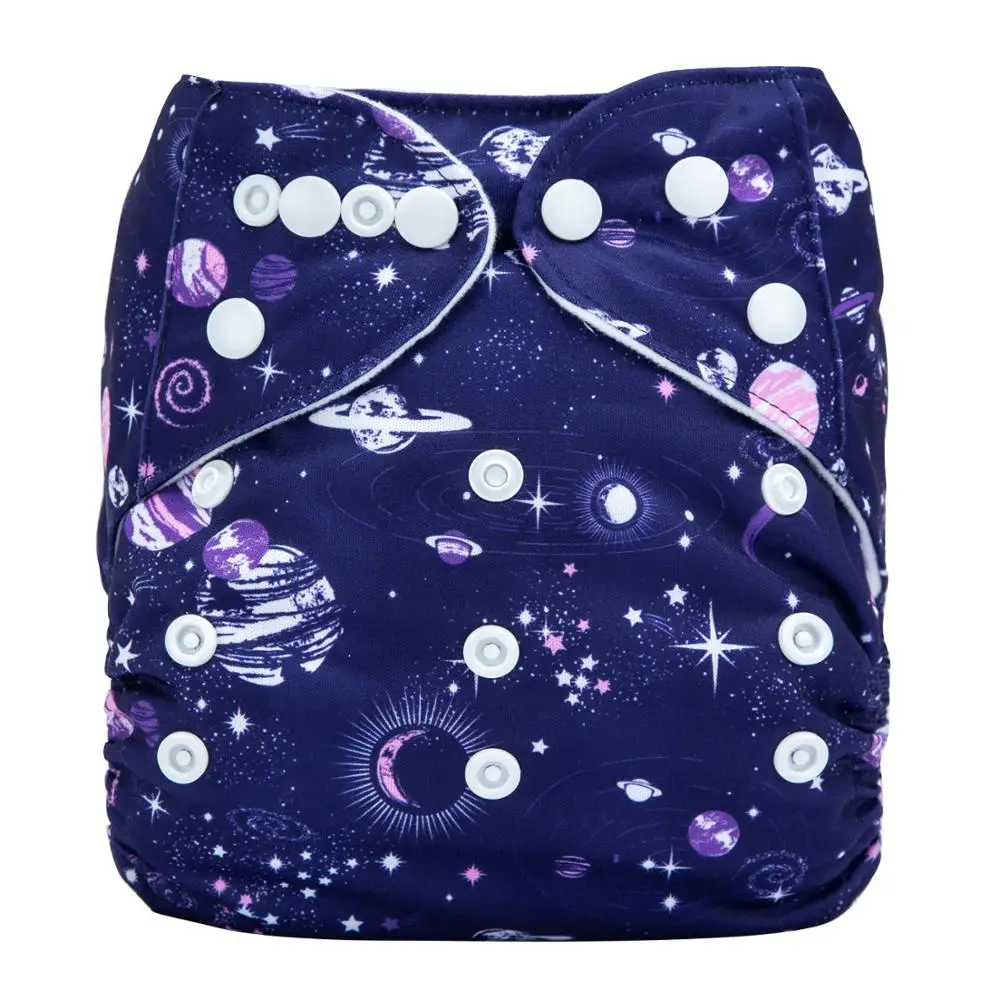 Регулируемые Моющиеся Многоразовые детские тканевые подгузники