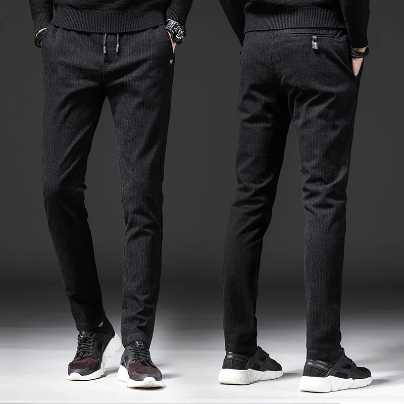 Брендовые зимние мужские брюки MRMT 2021 повседневные Прямые длинные трубы для